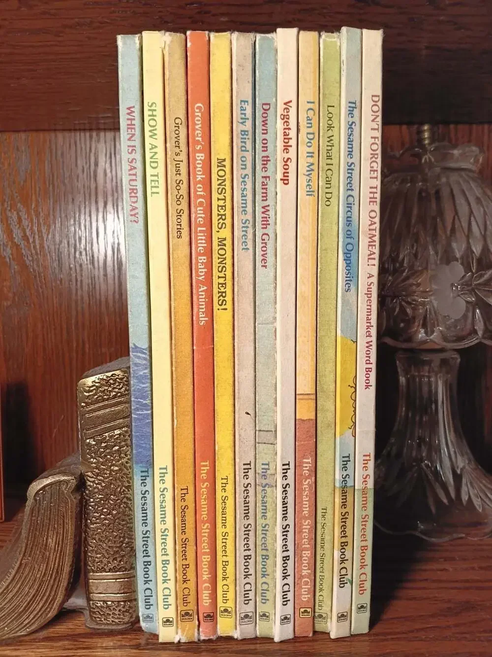 Lot 12 Vintage Sesame Street Book Club Hardcover Books 1980s Instant Library
